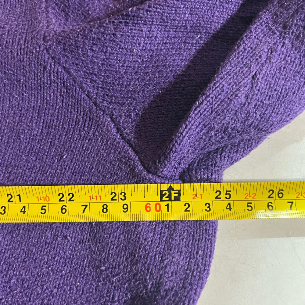 Polo Ralph Lauren Purple XL Turtleneck Sweater With Three Buttons - Picture 9 of 13